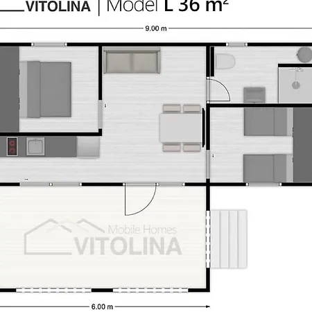 Mobile With Private Covered Terrace Hébergement de vacances Drage